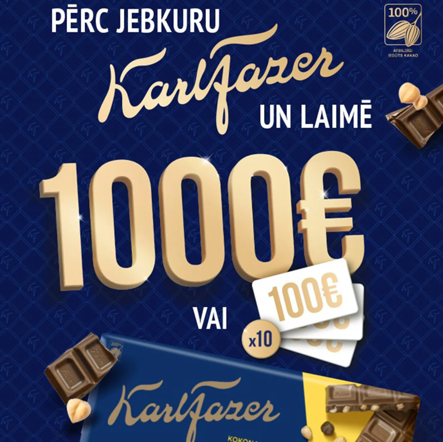 Pērc Karl Fazer un laimē!