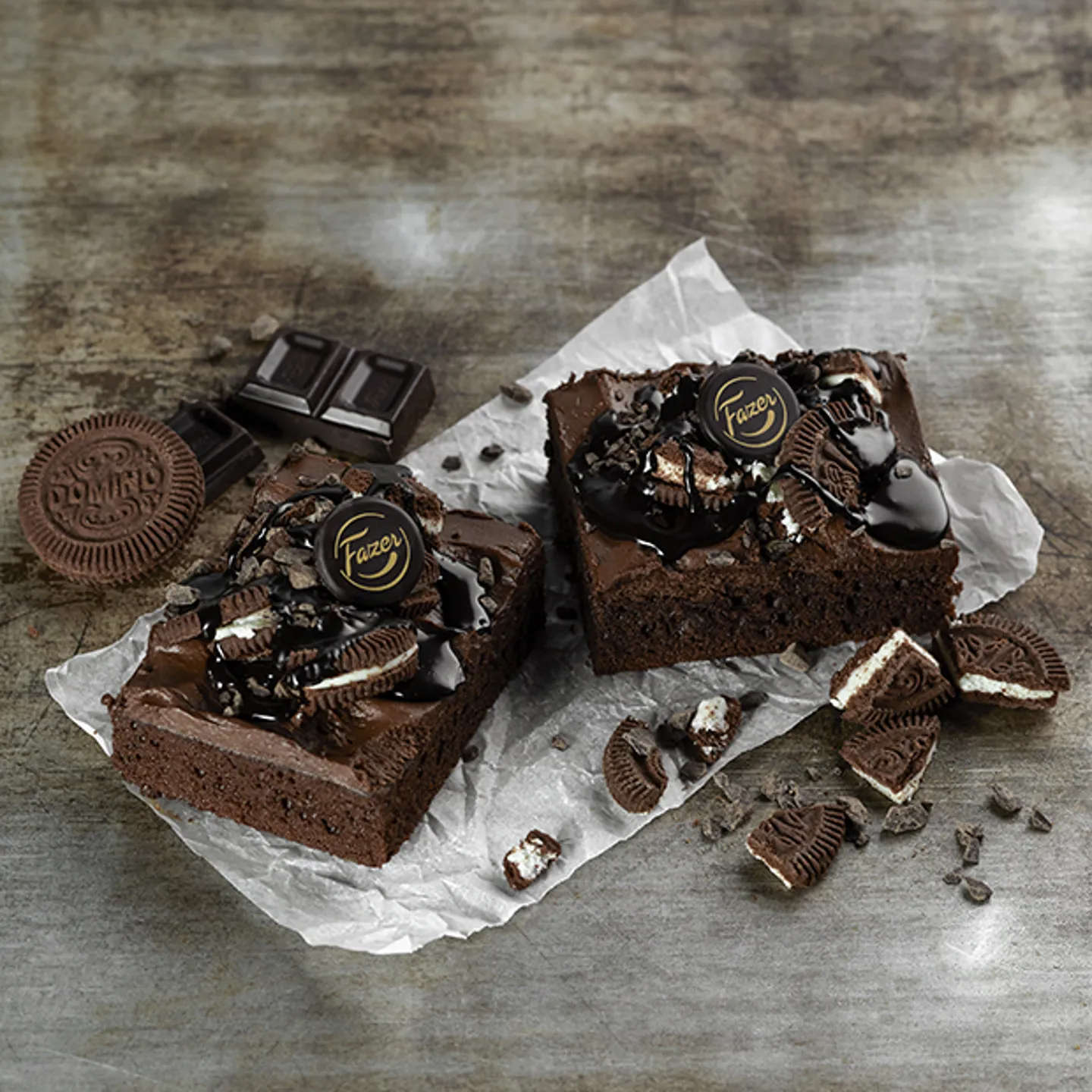 Fazer Leipurit Suklainen Domino brownie 2kpl Fazer.fi