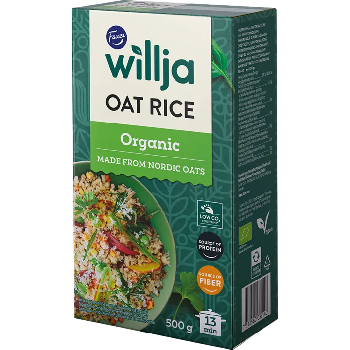 Oat Rice Organic 500 g Fazer Willja