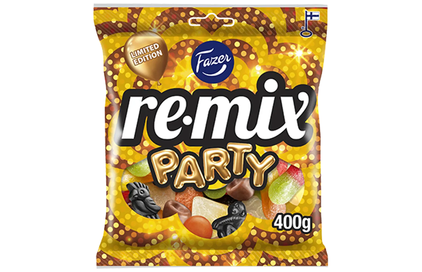 Remix Party mix karkkipussi 400g Fazer.fi